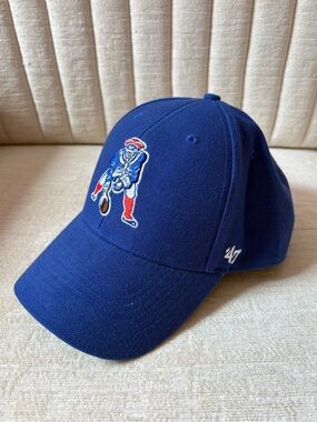 47 Kids Royal Blue Football Logo Baseball Cap